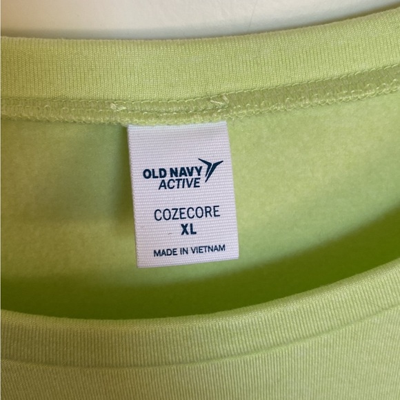 NWT Womens Old Navy Active Long Sleeve Crop Top Light Green size XL - Picture 3 of 8